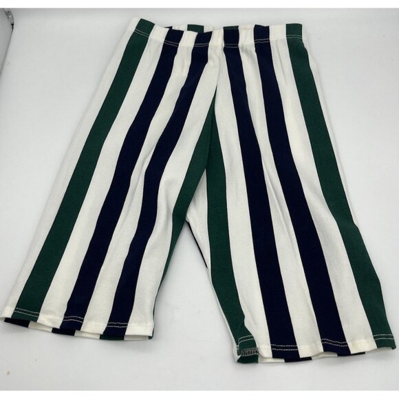 Vintage Your Move Women's S Cotton Spandex Bike Shorts Blue White Stripe 8" Insm - Picture 3 of 6